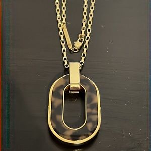 Michael Kors gold Tone long Chain necklace